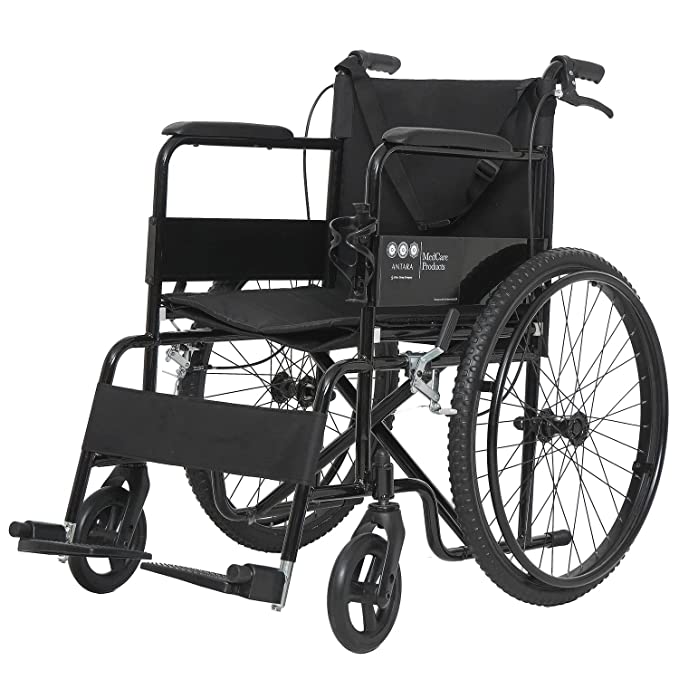 Buy KosmoCare Dura Black Spoke Wheelchair Online at Best Prices in