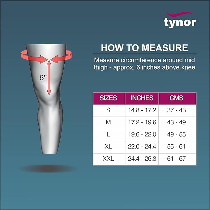 TYNOR Knee Cap with Patellar Ring, Grey, 1 Unit