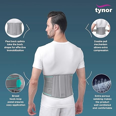 TYNOR Lumbo Sacral Belt, Grey, 1 Unit