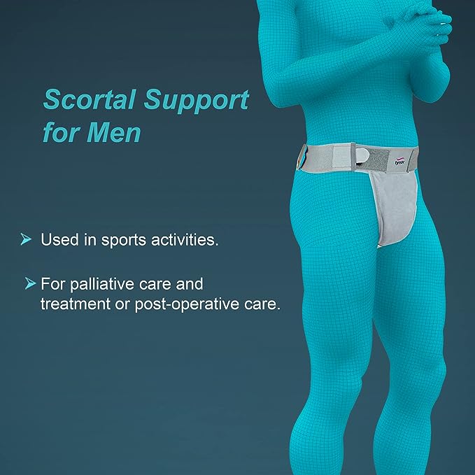 Tynor Scrotal Support, Grey, 1 Unit