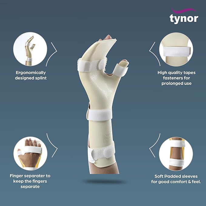 TYNOR Hand Resting Splint, Beige, Right, 1 Unit