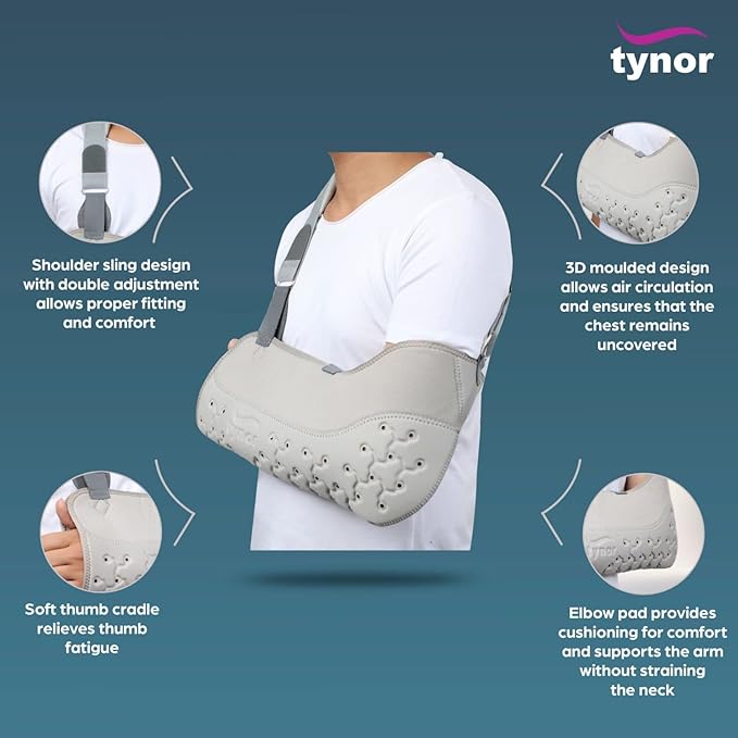 TYNOR Pouch Arm Sling Urbane, Grey, 1 Unit