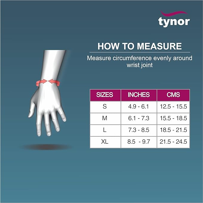 TYNOR Wrist Splint Ambidextros, Grey, 1 Unit