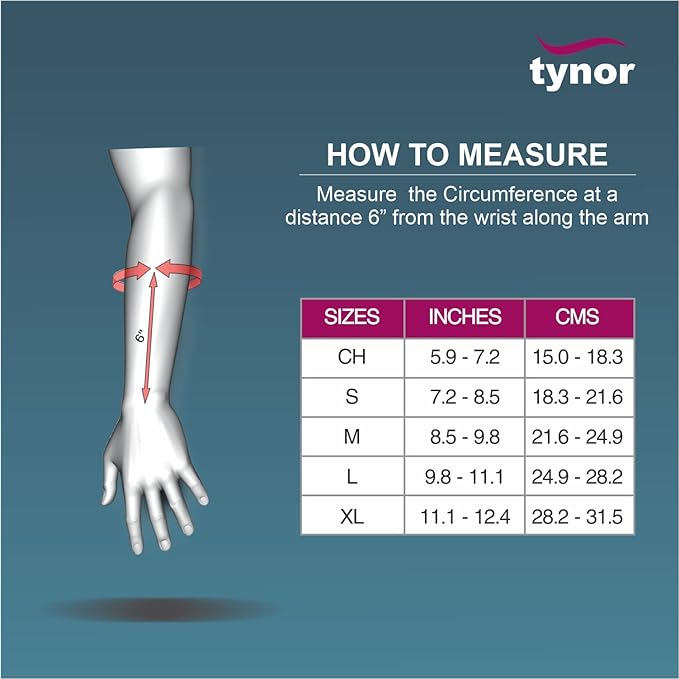 TYNOR Wrist & Forearm Splint, Grey, Left, 1 Unit