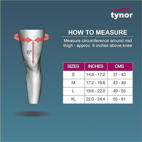 TYNOR Thigh Support, Grey, 1 Unit