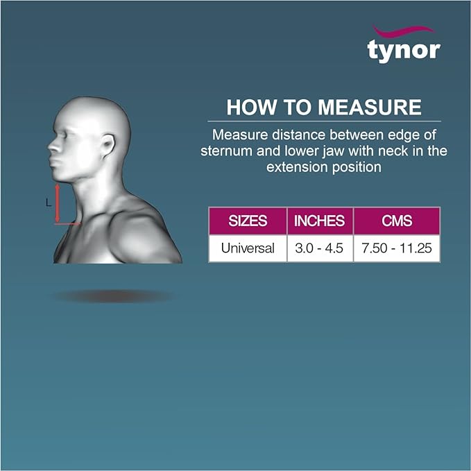 TYNOR Contoured Cervical Pillow, Grey, Universal Size, 1 Unit