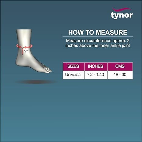 TYNOR Ankle Wrap (Neo), Grey, Universal Size, 1 Unit