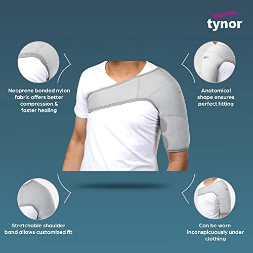 Tynor Shoulder Support (Neo), Grey, 1 Unit