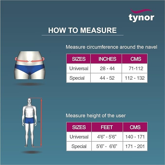 TYNOR Taylor's Brace Long, Grey, 1 Unit