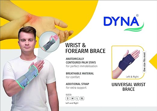 Dyna Wrist and Forearm Brace, Left, Pack of 1