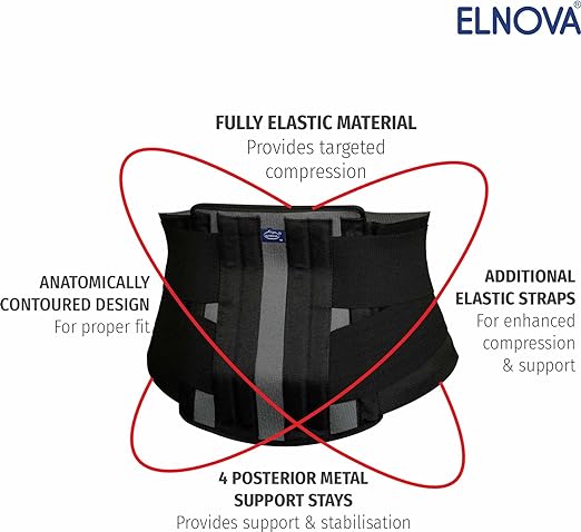 Elnova Lumbo Sacral Corset (Back Pain Belt) Large