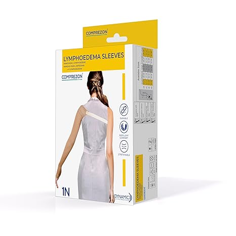 Dyna Comprezon Lymphoedema sleeves class 2 Armsleeve with hand, Shouldercap and belt