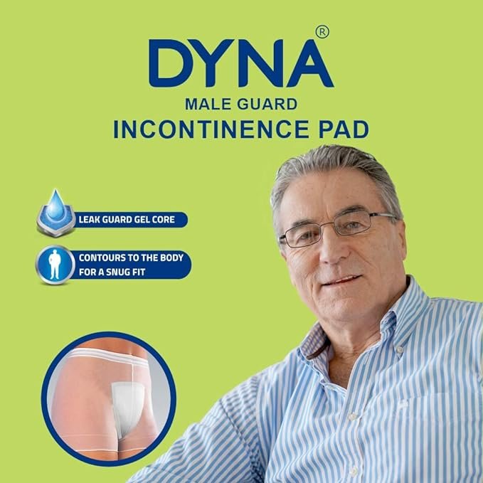 Dyna Urinary Incontinence Pads (Male Guard, Pack of 5)