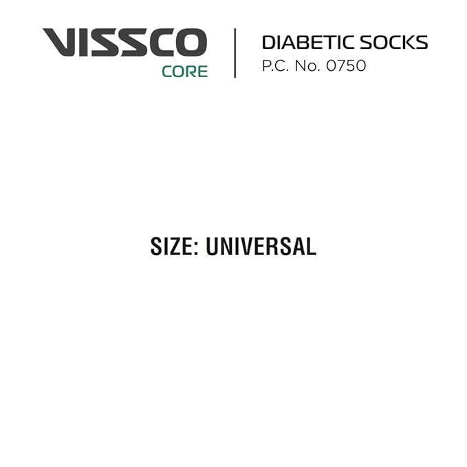 Vissco Diabetic Socks Pair- Universal (Grey)