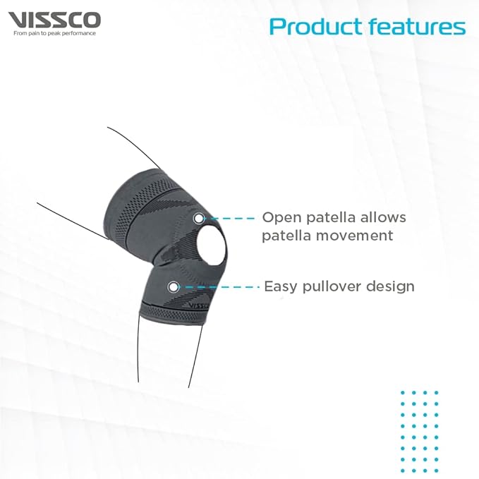 Vissco Knee Cap With Open Patella, Medium, Pack of 1