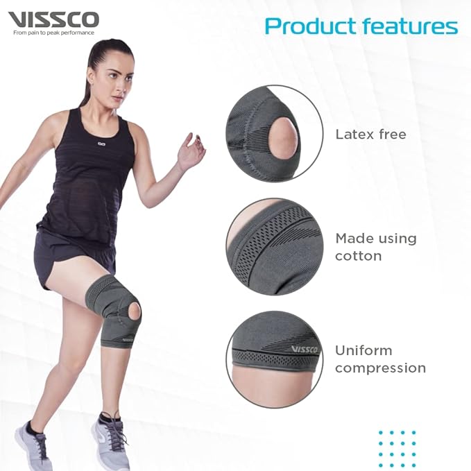 Vissco Knee Cap With Open Patella, Medium, Pack of 1