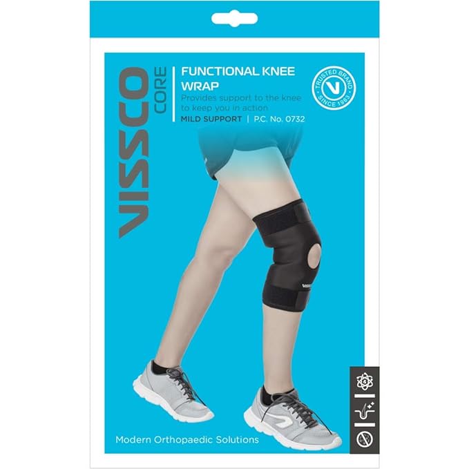 Vissco Functional Knee Wrap, Standard, Pack of 1