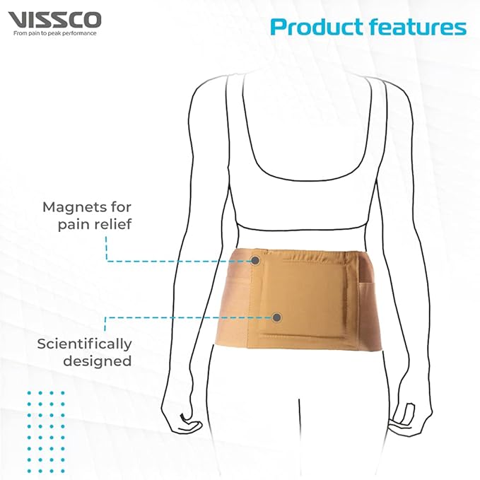 Vissco Magnetic Back Support, Pack of 1