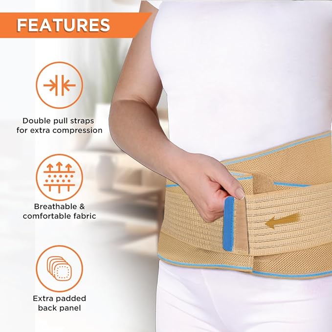 Vissco Sacro Lumbar Belt (Mild Support) With Double Strapping, Pack of 1