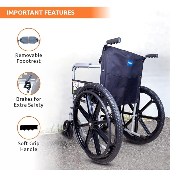 Vissco Rodeo Veer Mag Wheel, WheelChair