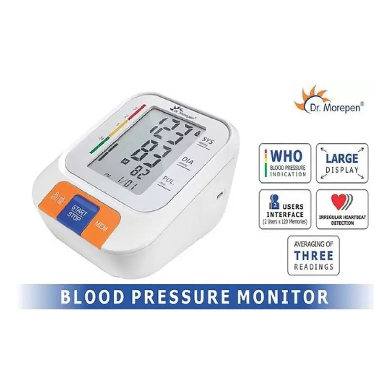 DR. MOREPEN-BP15 Blood Pressure Monitor (White)