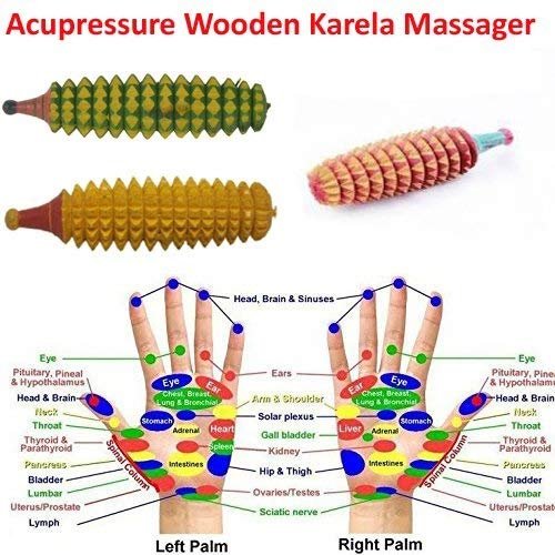 Wooden Acupressure Karela Massager