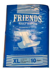 Friends Adult Diapers Stick - 10 Pieces