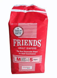 Friends Adult Diapers Stick - 5 Pieces