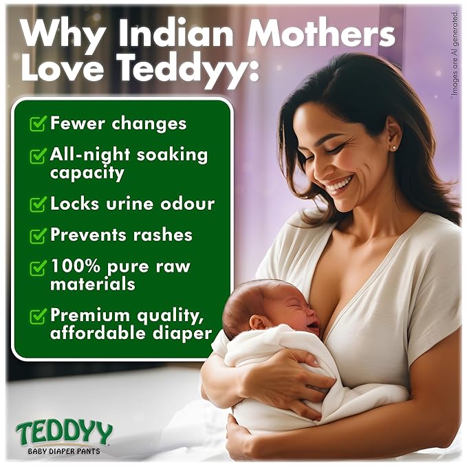 TEDDYY Baby Easy New Born Diaper Pants, Upto 5 kgs