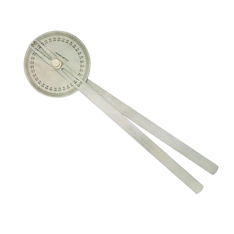 Goniometer Angle Measurement Scale Stainless Steel Metal