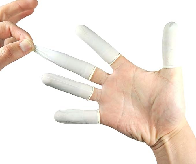 Rubber Fingertips Protective Finger Gloves for Topical Medical Application