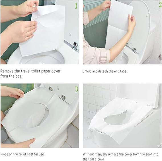 Safe Disposable Toilet Seat Cover Sheets for Travel Hygiene