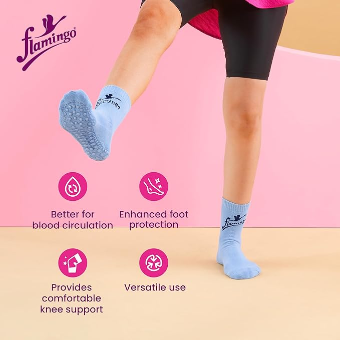 Flamingo Diabetic Socks with Anti-Skid, Pair, Universal Size