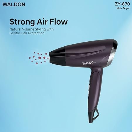 Waldon Professional Salon Style Foldable Hair Dryer