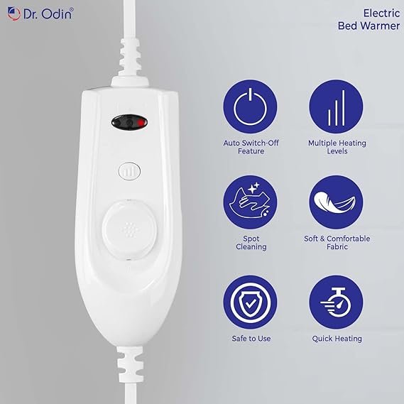 Dr. Odin Under Blanket Electric Single Bed Warmer for Pain Relief