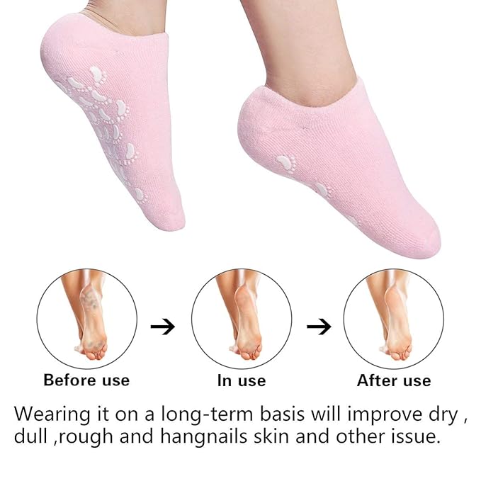 SAFE AnB TOUCH Spa Gel Socks, Pair