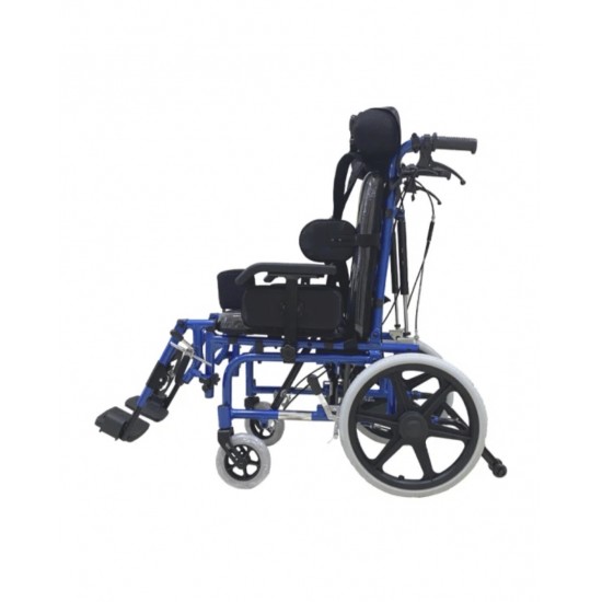 GHS Polaris K Wheelchair, Fully Reclining Wheelchair with Adjustable Headrest