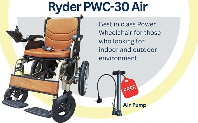 GHS Ryder 30 Air - Power Electric Wheelchair, Double Battery