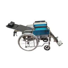 GHS Reclining Commode Wheel Chair-Rainbow 8