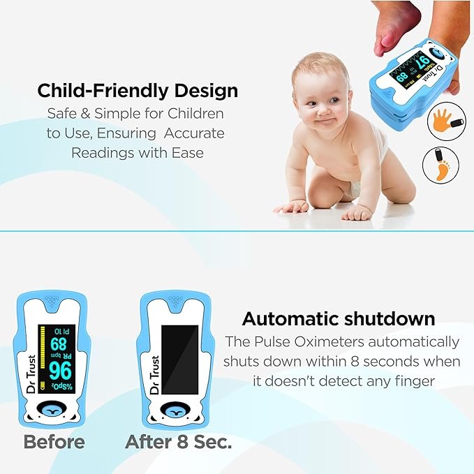 Dr Trust Paediatric Finger Tip Pulse Oximeter 212