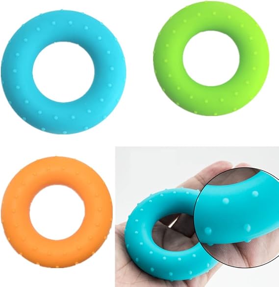 Star Silicone Hand Grip Rings for Stress Relief & Rehabilitation