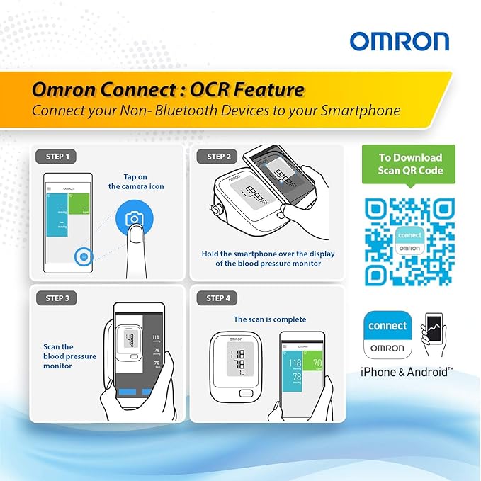 Omron HEM 7121J Digital Blood Pressure Monitor with Intellisense Technology