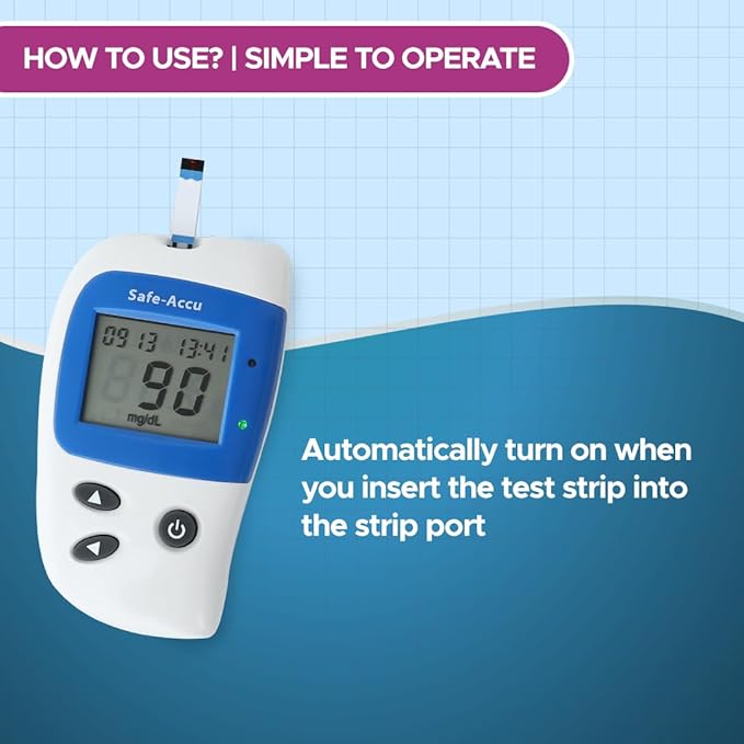 RGB Safe Accu 2 Blood Glucose Monitor with 10 Sugar Test Strips