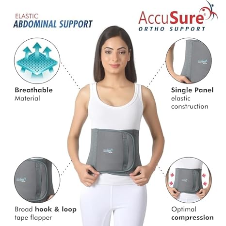 ACCUSURE Elastic Abdominal Support B3, Pack of 1