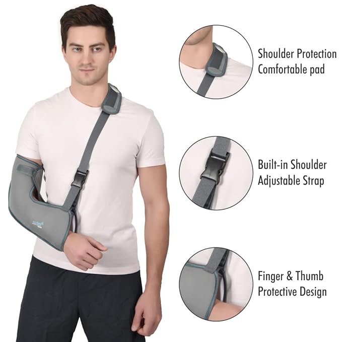 AccuSure Adjustable Elastic Arm Sling Pouch