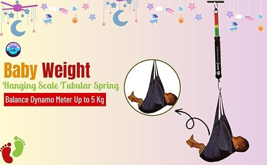 Baby Weight Hanging Scale Tubular Spring Balance Dynamo Meter Up to5 Kg