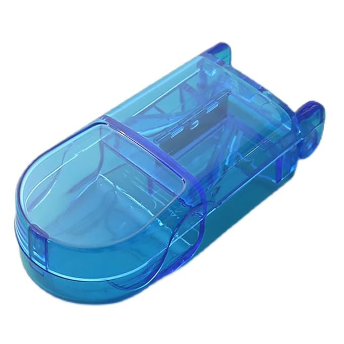 Plastic Pill Cutter Tablet Cutter ABS High Grade (Blue)