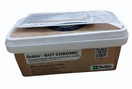 QN 4237, 3.0 Gut Chromic Absorbable Sterile Surgical Suture, 76 cm, Round Body