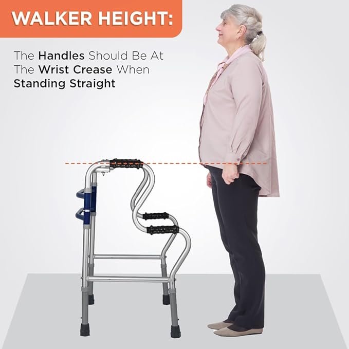 GHS Dura Step (Aluminium), Foldable, Height Adjustable Walker