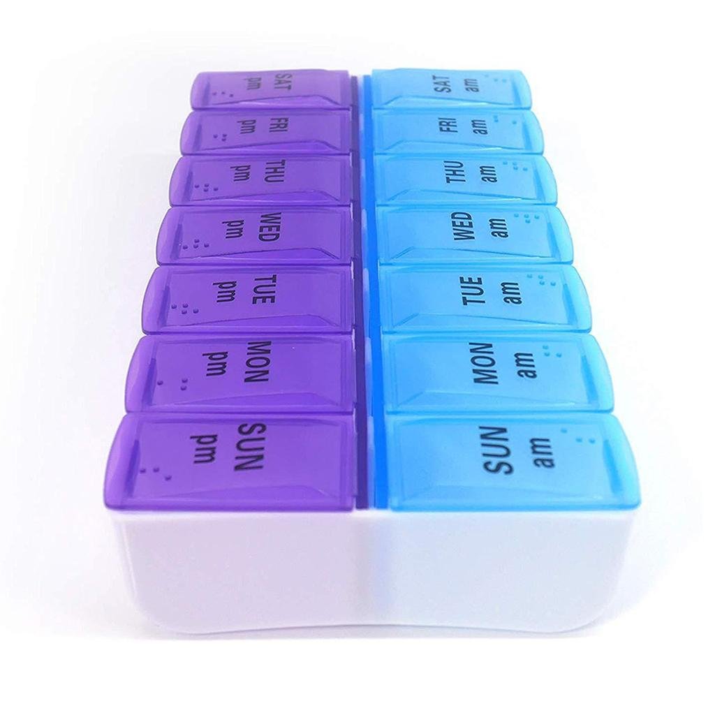 OTC 103 TabOrg Tablet/Pill/Medicine Organiser For a Week & 2 Times a Day